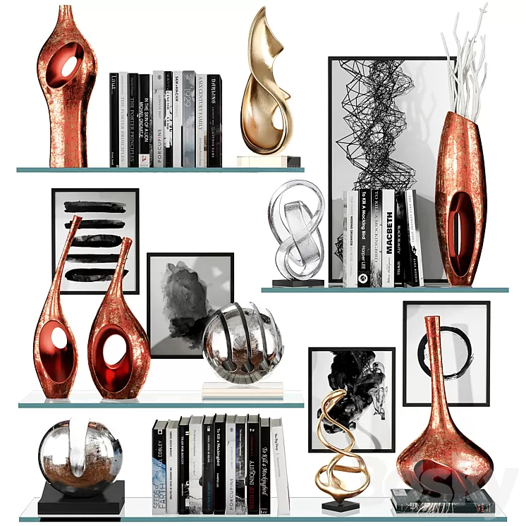 Decorative set 50 3D Model