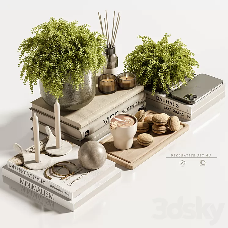 decorative set 51 3D Model Free Download