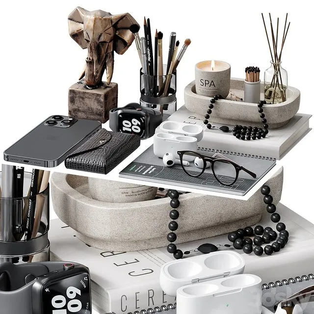 Decorative set 54 3D Model Decorative set 54 3D Model