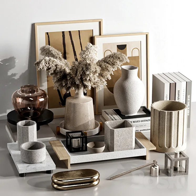 Decorative set 56 3D Model Free Download Decorative set 56 3D Model Free Download