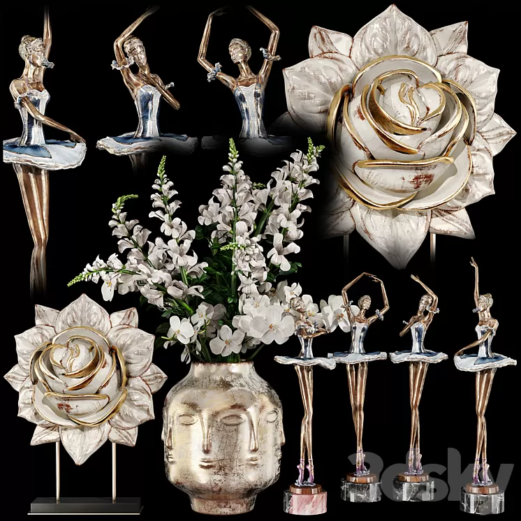 Decorative set 59 3D Model