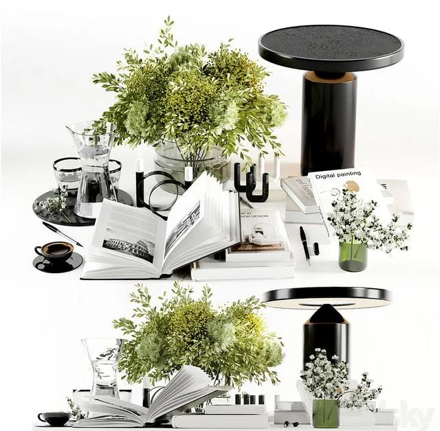 Decorative set 6 3D Model Decorative set 6 3D Model