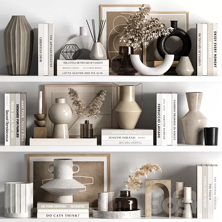 Decorative set 62 3D Model Free Download