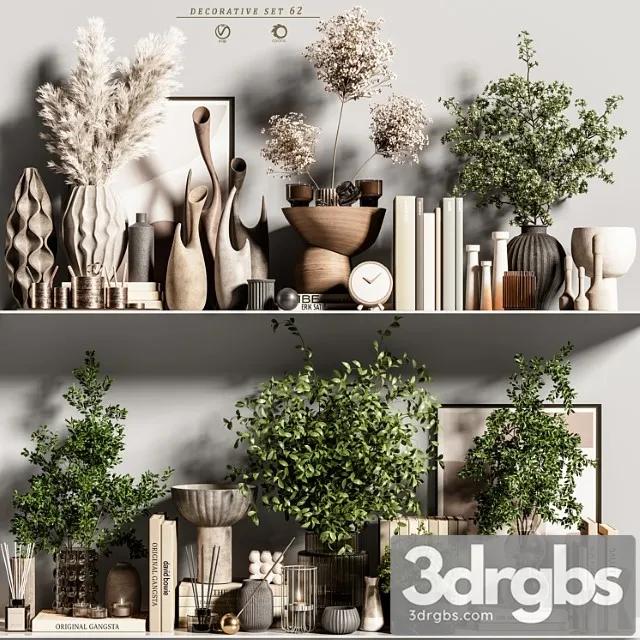 Decorative Set 62 3D Model Download Decorative Set 62 3D Model Download
