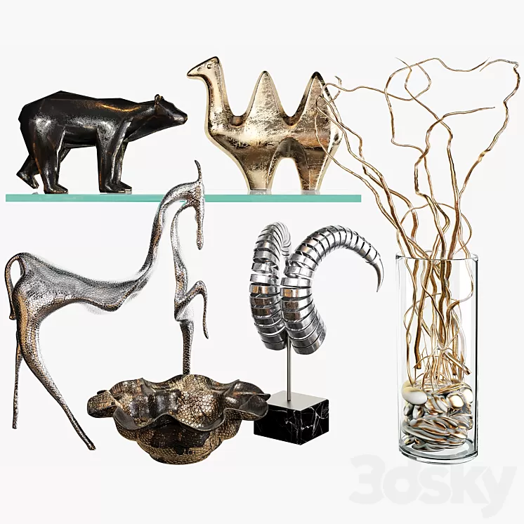 Decorative set 62 3D Model