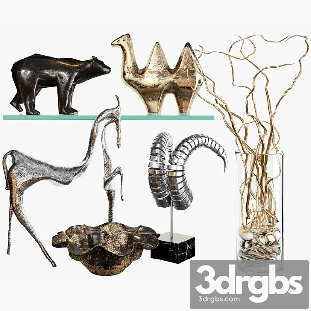 Decorative set 62_3 3D Model Download Decorative set 62_3 3D Model Download