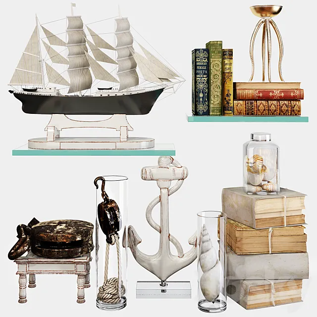 Decorative set 64 3D Model