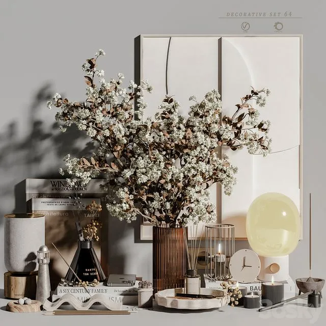 decorative set 64 3D Model decorative set 64 3D Model