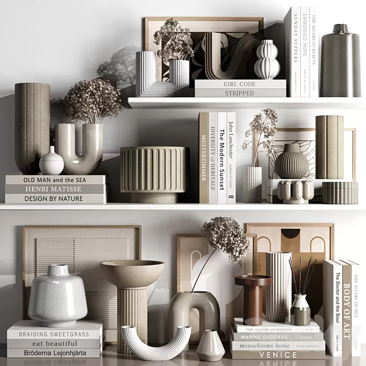 Decorative set 64 3D Model Free Download