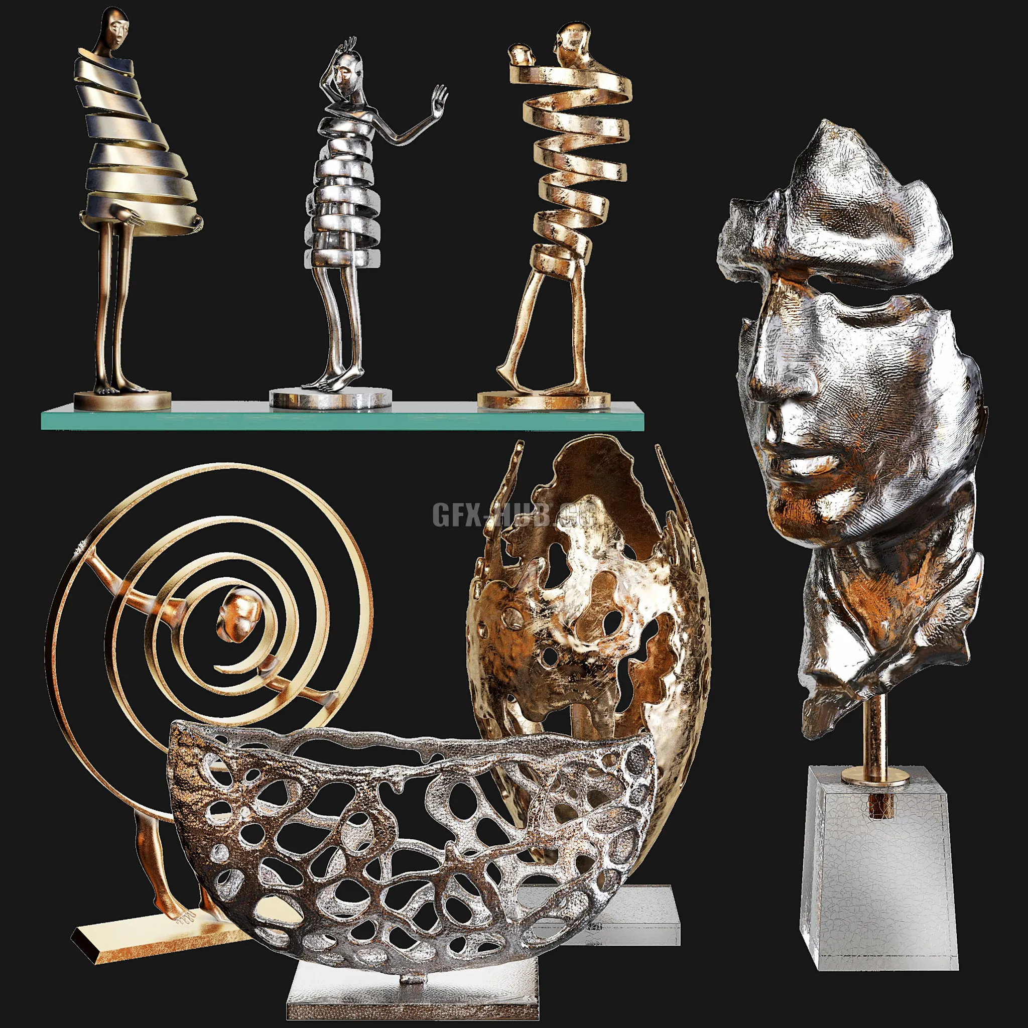 Decorative set 66 3D Model