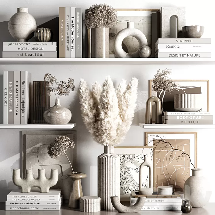 Decorative set 67 3D Model Free Download