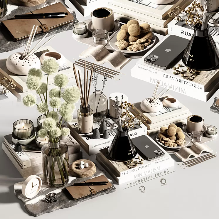 decorative set 68 3D Model Free Download