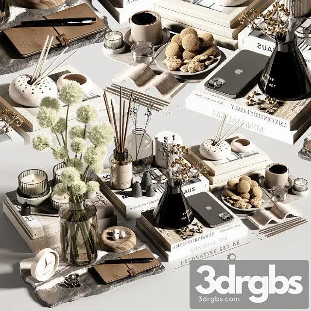 Decorative Set 68 3D Model Download Decorative Set 68 3D Model Download