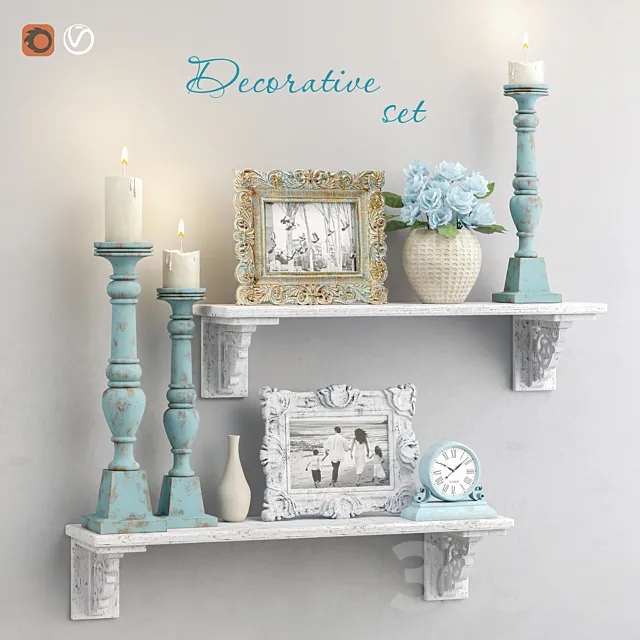Decorative set 7 3D Model
