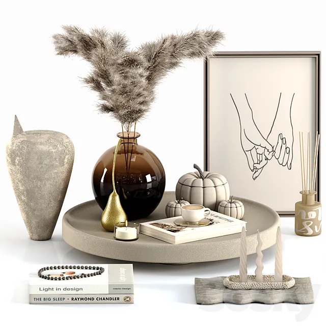 Decorative set 7 3D Model Decorative set 7 3D Model