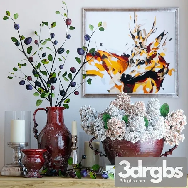 Decorative set 7_222 3D Model Download Decorative set 7_222 3D Model Download