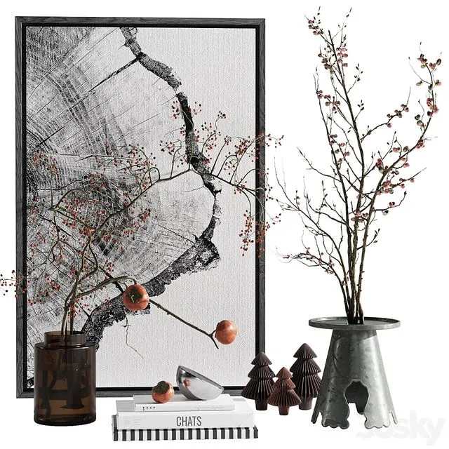 Decorative set 8 3D Model