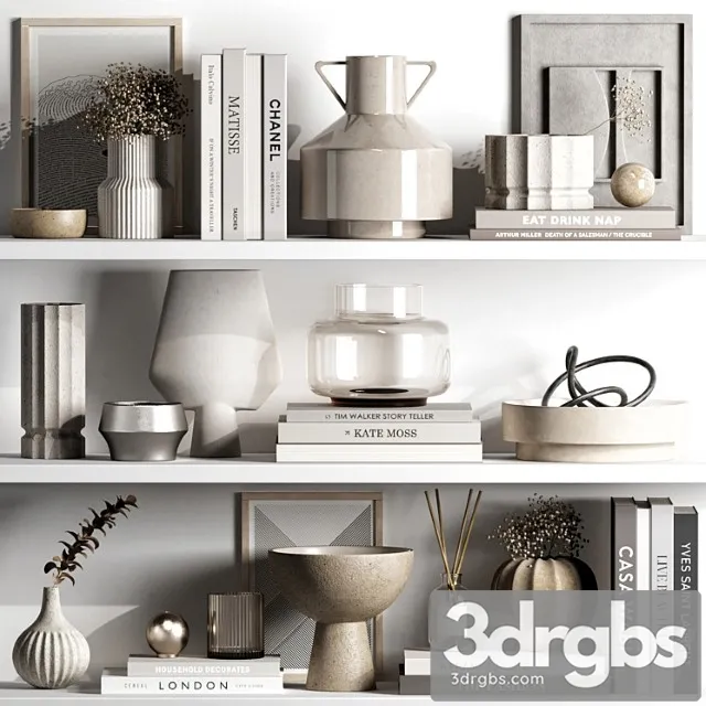 Decorative set 87 3D Model Download Decorative set 87 3D Model Download