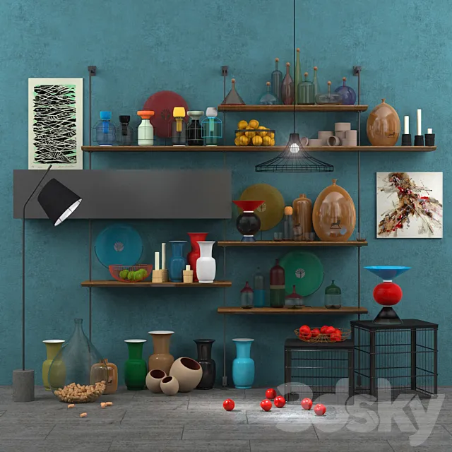 Decorative set _ decorative set 3DModel