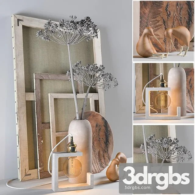 Decorative set _1234 3D Model Download