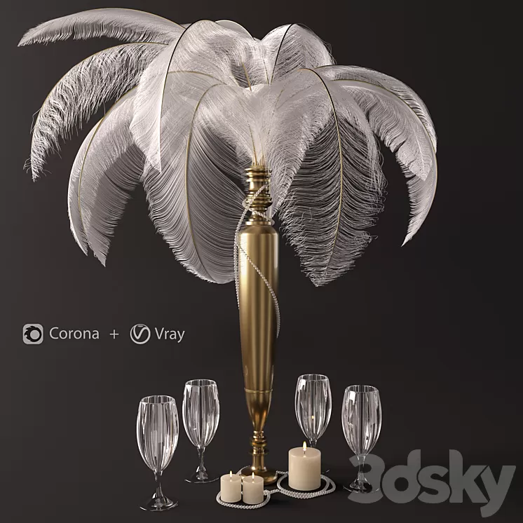 Decorative set A 3D Model