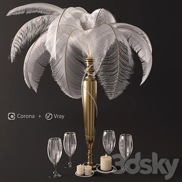 Decorative set A 3DModel Decorative set A 3DModel