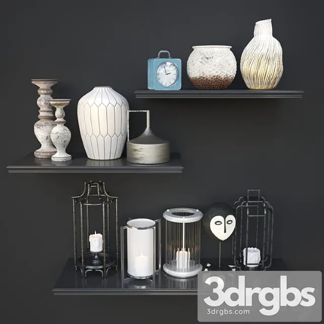 Decorative set A set of aged decor 3D Model Download Decorative set A set of aged decor 3D Model Download