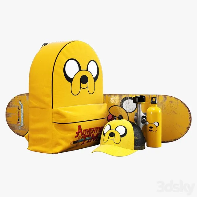 decorative set adventure time Jake 3D Model