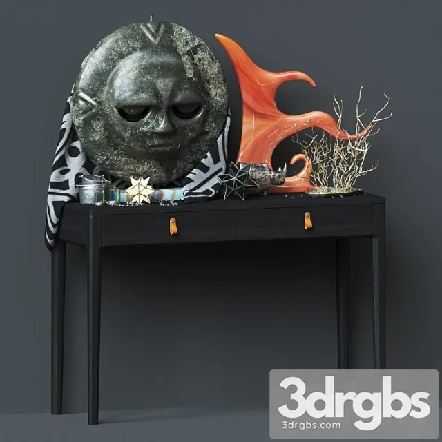 Decorative set African figurines. 3D Model Download Decorative set African figurines. 3D Model Download