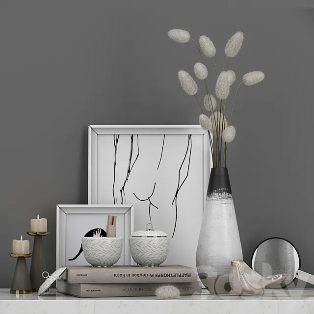 Decorative set B1 3DModel