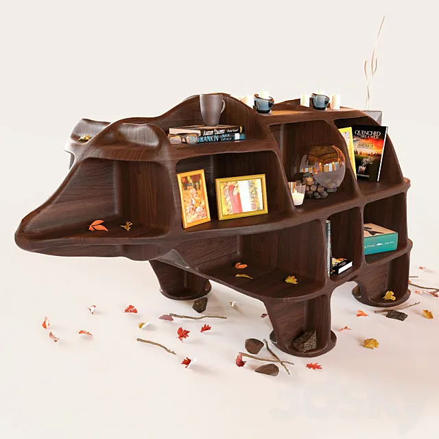 Decorative set – Bear 3D Model Decorative set – Bear 3D Model