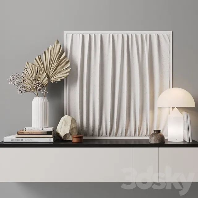 Decorative Set Beige 3DModel