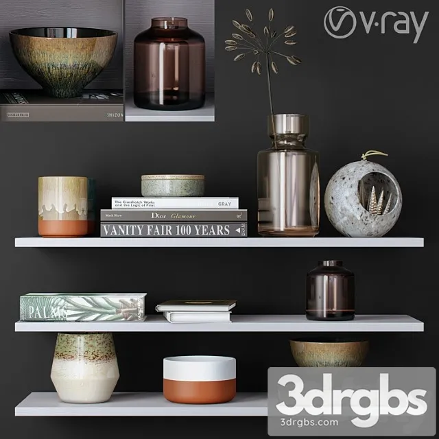 Decorative set Bloomingville husligheter decorative set 3D Model Download Decorative set Bloomingville husligheter decorative set 3D Model Download