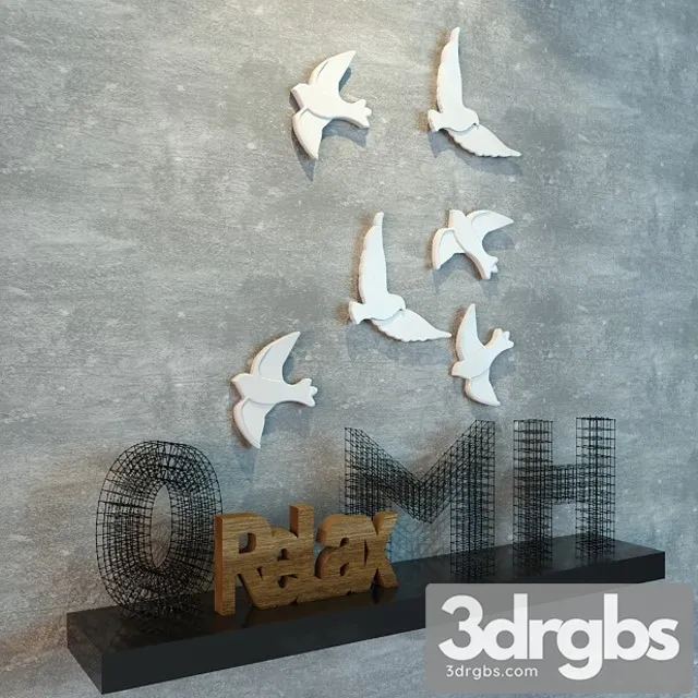 Decorative Set Bo Concept 3D Model Download Decorative Set Bo Concept 3D Model Download