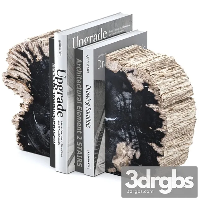 Decorative set Bookend opia 3D Model Download Decorative set Bookend opia 3D Model Download