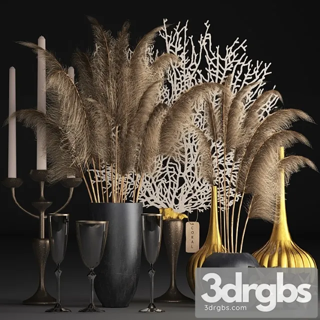 Decorative set Bouquet of dried flowers 72. pampas grass decor vase coral dried flower natural decor eco design table decoration 3D Model Download Decorative set Bouquet of dried flowers 72. pampas grass decor vase coral dried flower natural decor eco design table decoration 3D Model Download