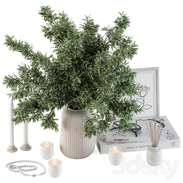 Decorative Set Bouquet – Set 50 3D Model