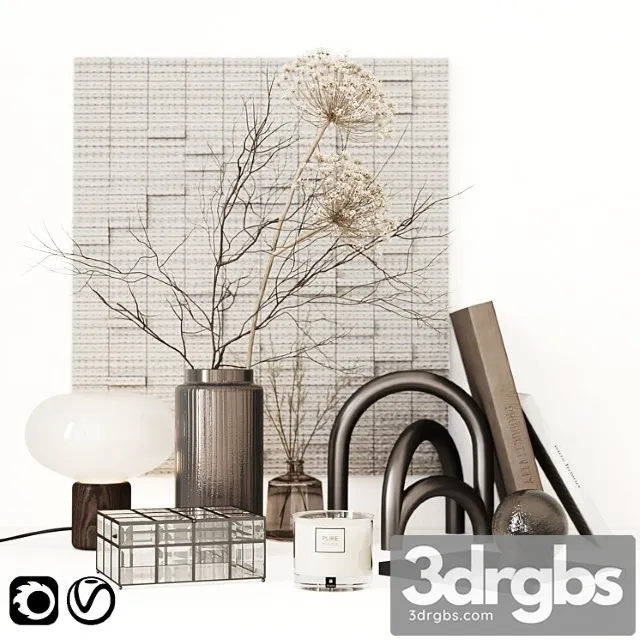 Decorative set Bronze set 3D Model Download Decorative set Bronze set 3D Model Download