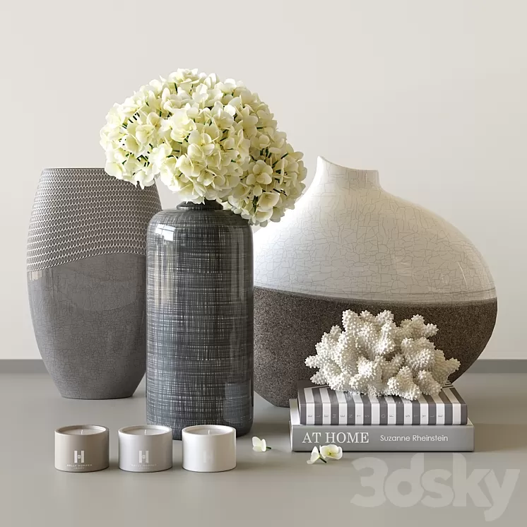 Decorative set by Kelly Hoppen 3D Model