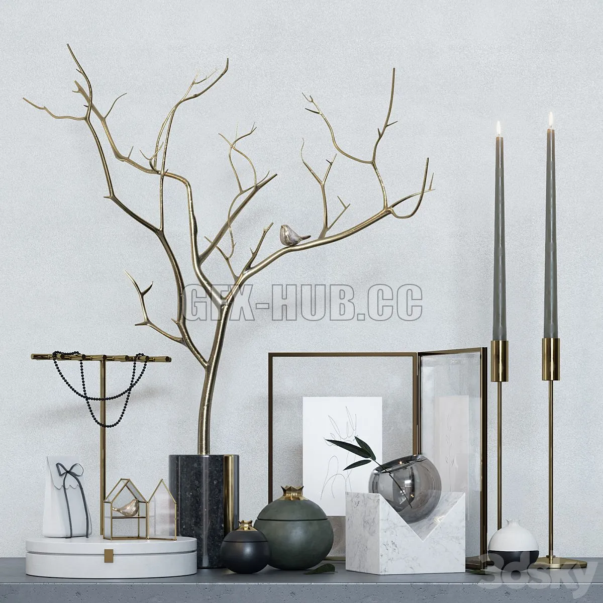 Decorative set C1 3D Model