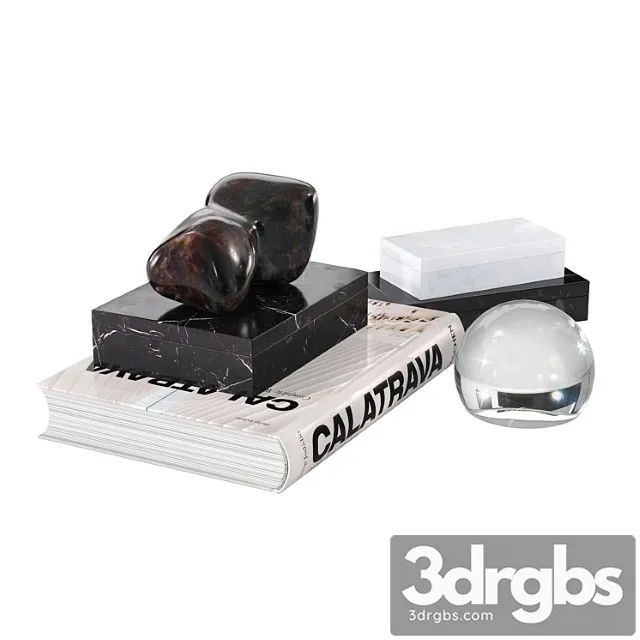 Decorative set Cb2 decor set 3D Model Download Decorative set Cb2 decor set 3D Model Download