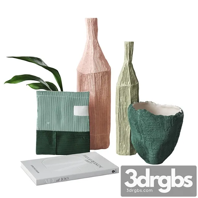 Decorative set Ceramic decor by paola paronetto 3D Model Download Decorative set Ceramic decor by paola paronetto 3D Model Download