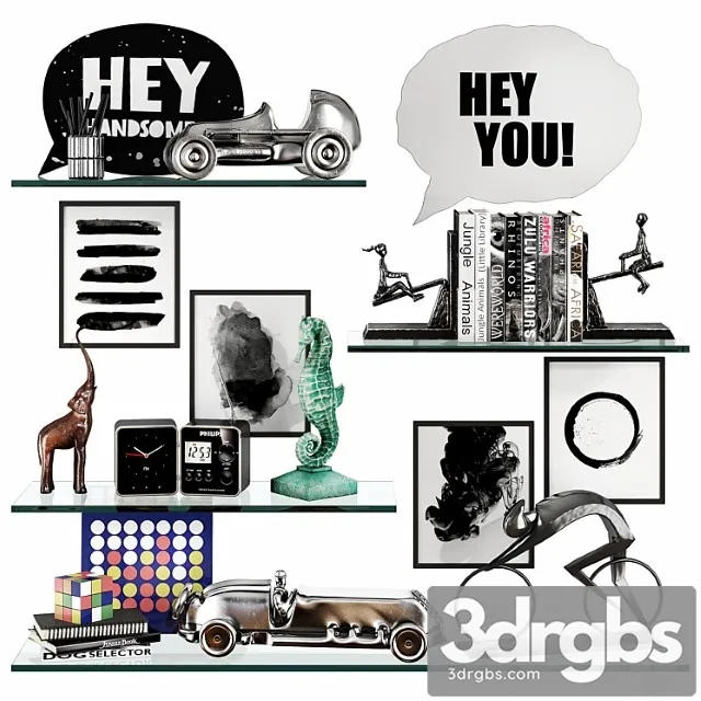 Decorative set Children set 14 3D Model Download Decorative set Children set 14 3D Model Download