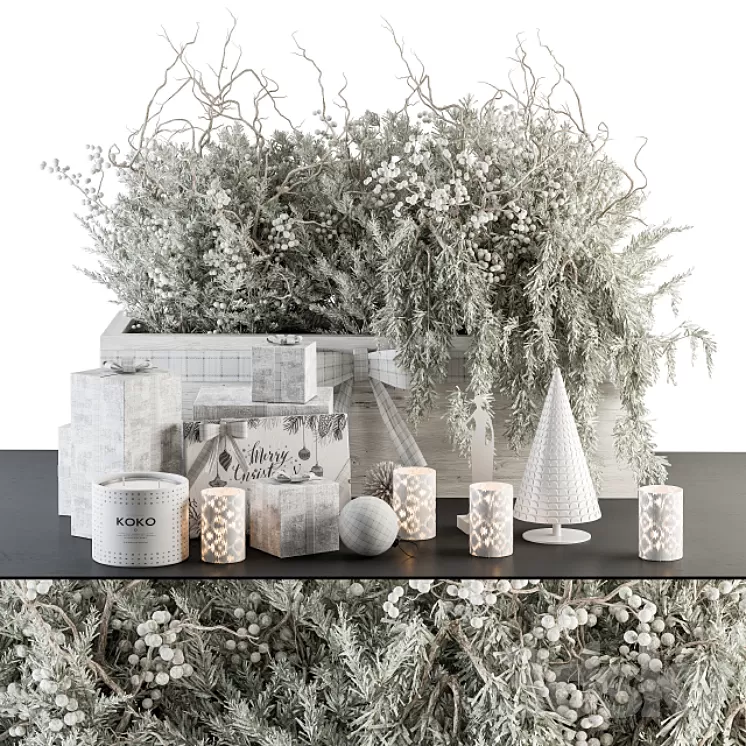 Decorative Set Christmas Mood – Set 90 3D Model Free Download