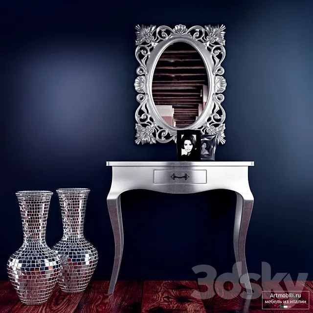 Decorative set classic 3D Model Decorative set classic 3D Model