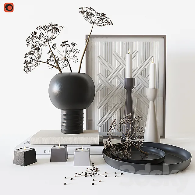 Decorative set cominghome 1 3D Model