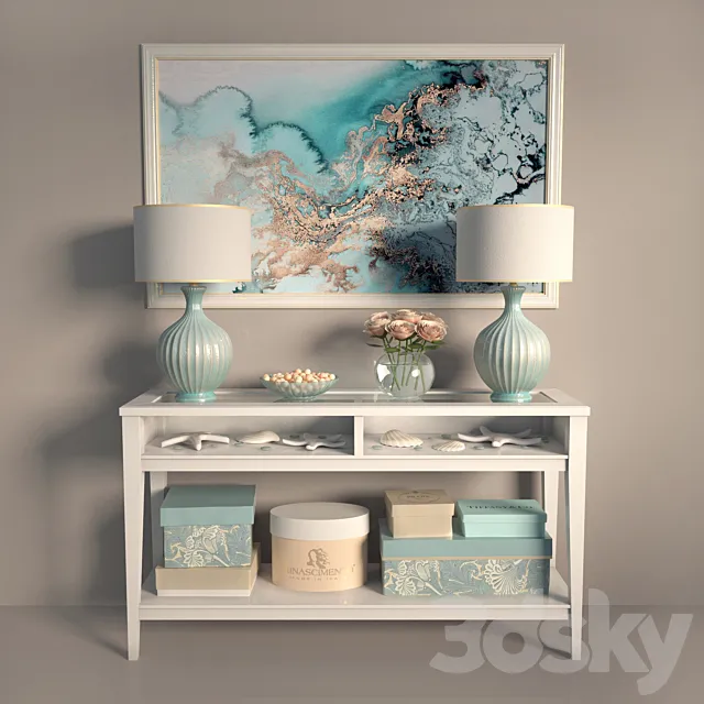 Decorative set (Corona) 3DModel Decorative set (Corona) 3DModel