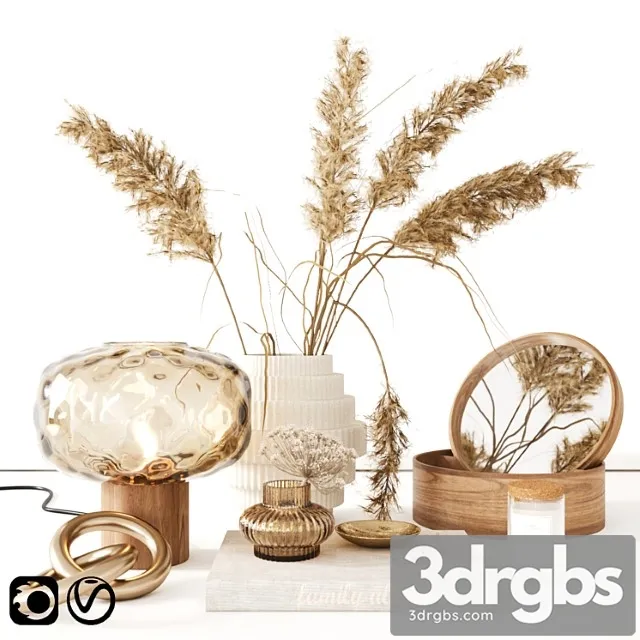 Decorative set Decor 07 3D Model Download Decorative set Decor 07 3D Model Download