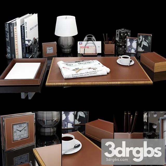 Decorative set Desktop accessories ralph lauren 3D Model Download Decorative set Desktop accessories ralph lauren 3D Model Download
