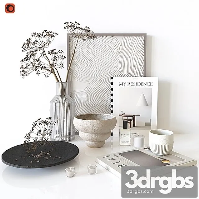 Decorative Set Dill Branches 3D Model Download Decorative Set Dill Branches 3D Model Download